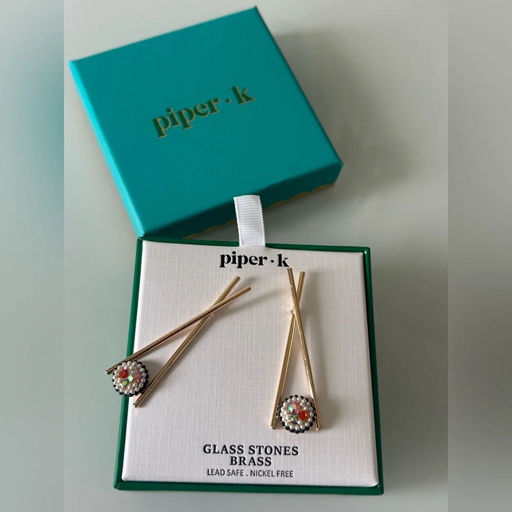 Viral Piper K Sushi Glass Stone Earrings